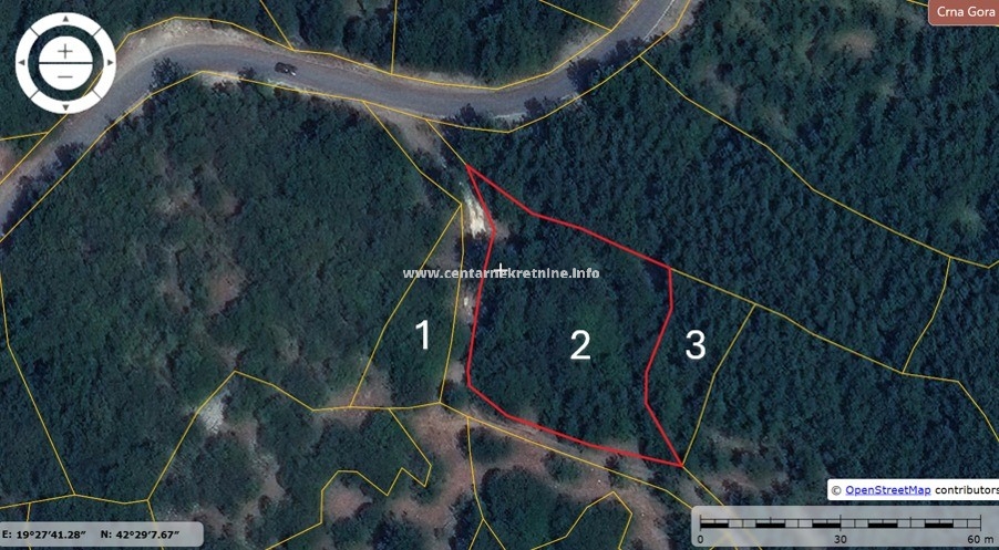 For sale, plot 2.751m, Kuči, Podgorica 